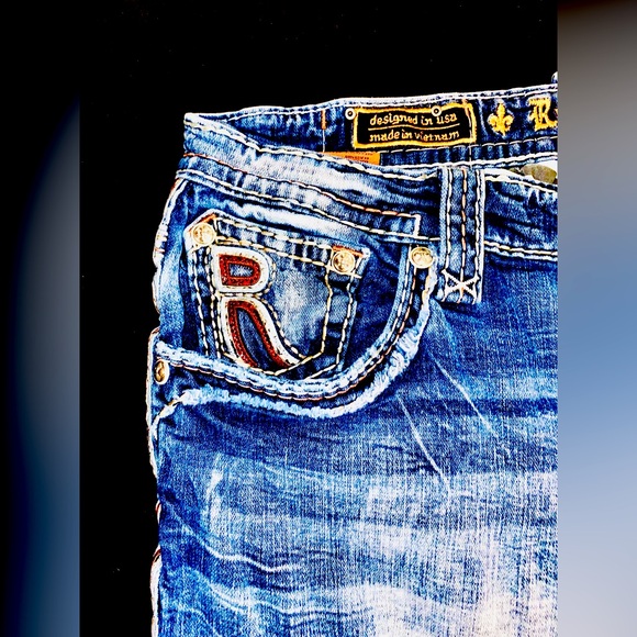 Men’s Rock Revival Jeans. Size 40 32 length. - Picture 5 of 8